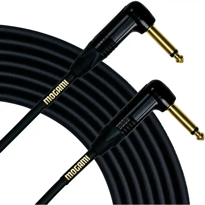 Mogami Gold Right Angle to Right Angle Instrument Cable 18 ft. Guitar Center