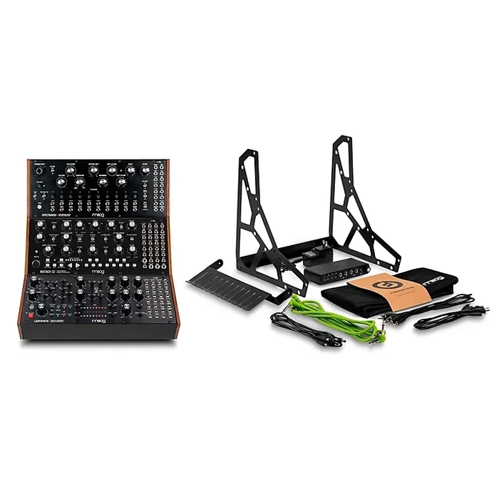 Moog Mother-32, Labyrinth, Spectravox Synthesizer Module Bundle & Accessory Kit