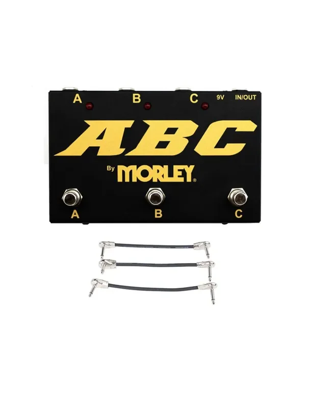 Morley ABC-G Gold Series Selector Combiner + Gator Patch Cable 3 Pack