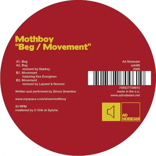 Mothboy Beg/Movement – 12-INCH SINGLE