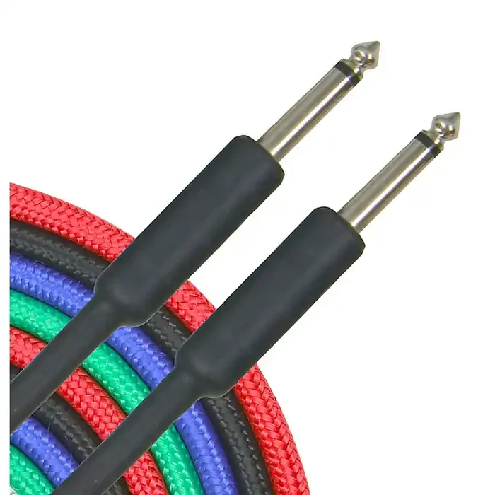 Musician‘s Gear Braided Instrument Cable 1/4″ Blue 10 ft. Guitar Center