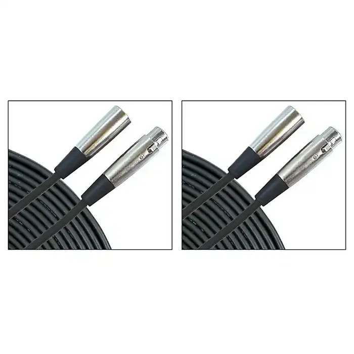 Musician‘s Gear Standard Microphone Cable, 20‘, Black 2-Pack Guitar Center