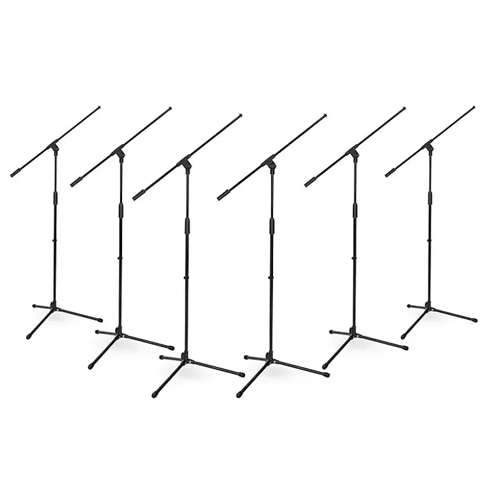 Musician‘s Gear Tripod Boom Microphone Stand 6-Pack Black Guitar Center