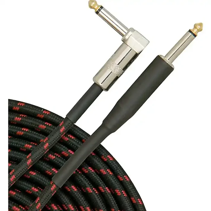 Musician‘s Gear Tweed Right Angle Instrument Cable Red 10 ft. Guitar Center