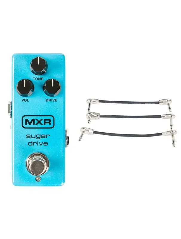 MXR M294 Sugar Drive Mini + Gator Patch Cable 3 Pack
