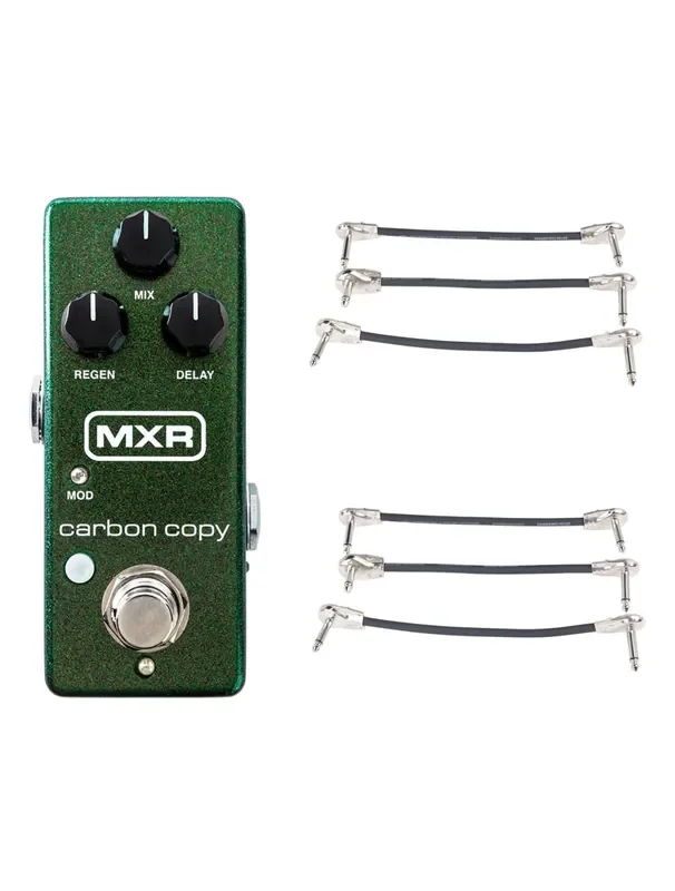 MXR M299 Carbon Copy Mini + 2x Gator Patch Cable 3 Pack
