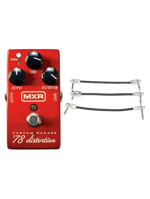 MXR M78 Custom Badass ‘78 Distortion + Gator Patch Cable 3 Pack