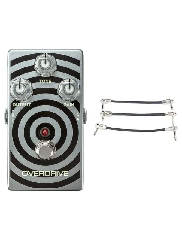 MXR WA44 Wylde Audio Overdrive Pedal + Gator Patch Cable 3 Pack