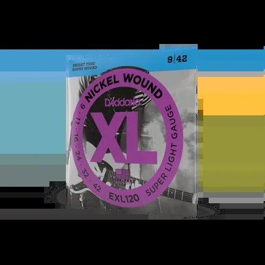 New D’Addario EXL120 Nickel Wound Electric Guitar Strings, Super-Light, 09-42