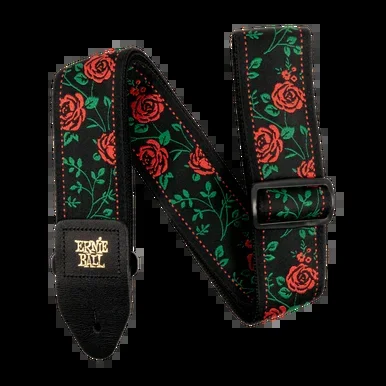 New Ernie Ball Jacquard Guitar Strap – Spanish Rose Accessories – Guitars