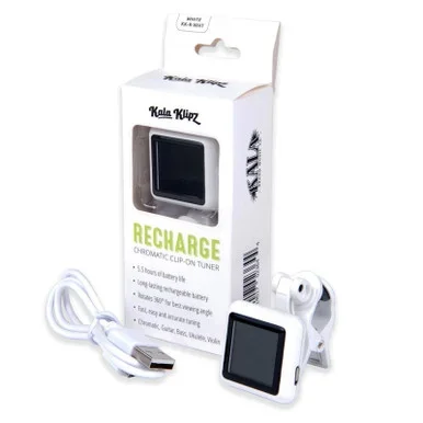 New Kala Klipz Rechargable Ukulele Tuner White