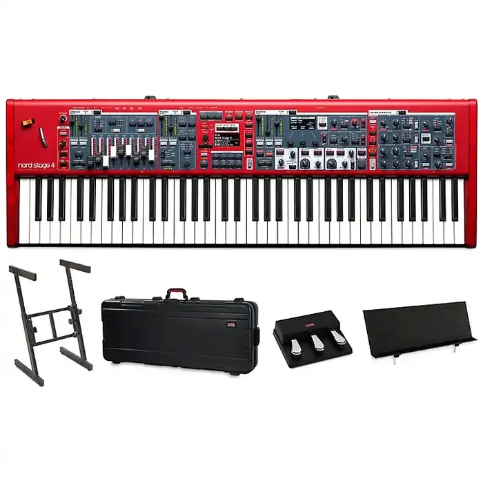 Nord Stage 4 73-Key Keyboard Travel+ Bundle With Z Stand, Adapter, Triple Pedal, Music Stand & Case Guitar Center