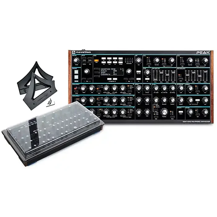 Novation Peak Desktop Synthesizer With Decksaver Cover and Stand Guitar Center