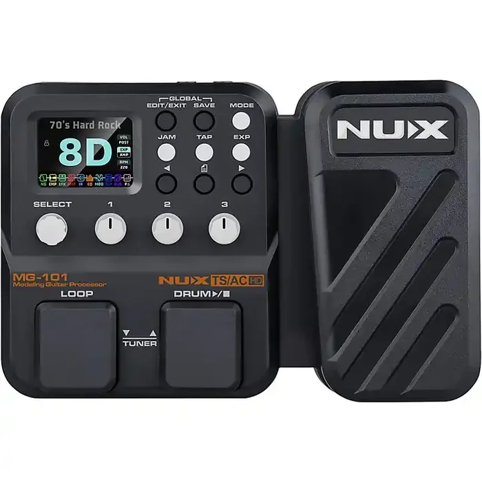 NUX MG-101 Multi-Effects and Amp Modeler Effects Pedal Black Guitar Center