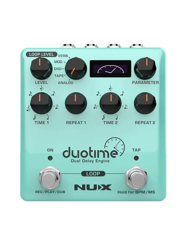 NUX NDD-6 Duotime Dual Delay Engine Stereo Delay Pedal – Open Box