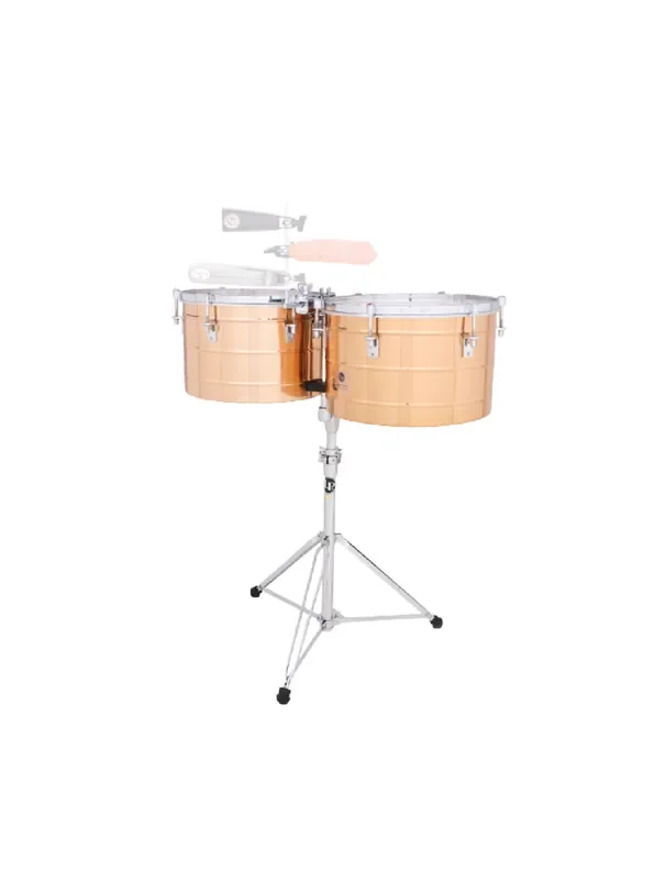 Open Box Latin Percussion 15″ and 16″ Tito Puente Thunder Timbales – Bronze