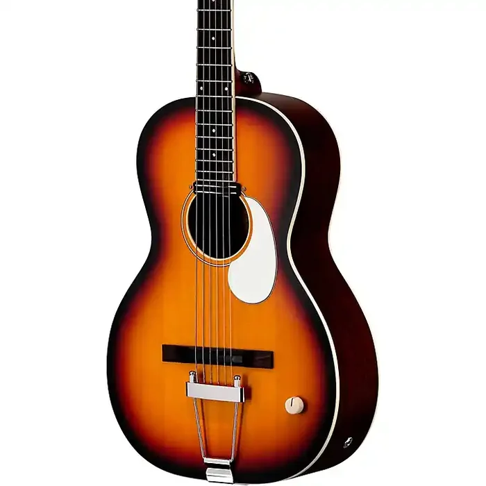 Orangewood Juniper Rubber Bridge Parlor Acoustic-Electric Guitar 3-Tone Sunburst Guitar Center