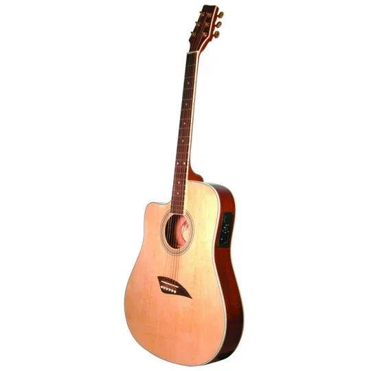 Order Kona Thin Electric Acoustic Left Natural K2LN-3