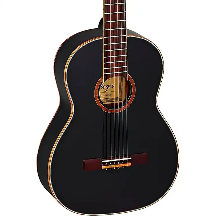 Ortega Family Series R221BK Classical Guitar Gloss Black Guitar Center