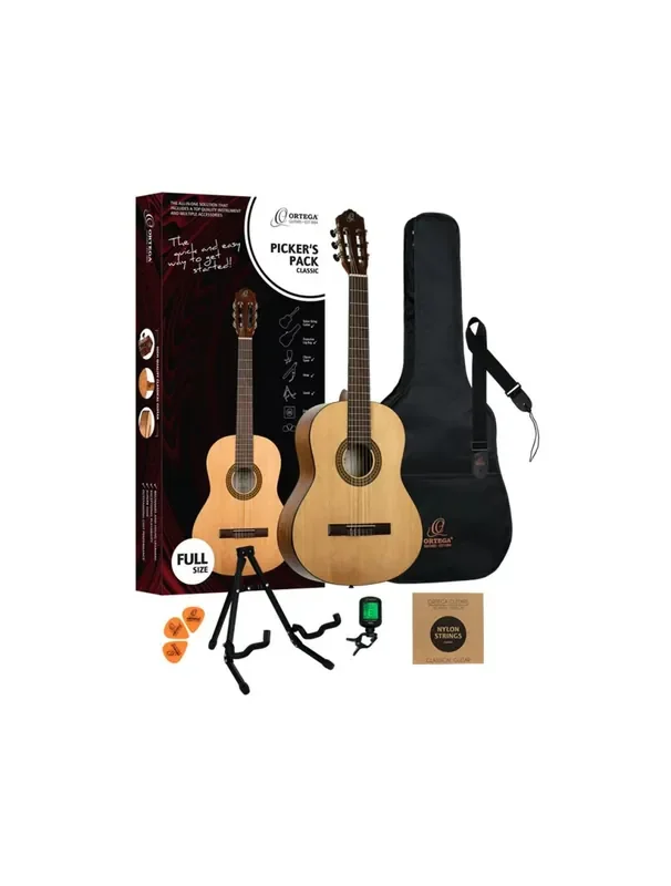 Ortega Guitars RPPC44 Picker‘s Pack Student Series Classical Guitar
