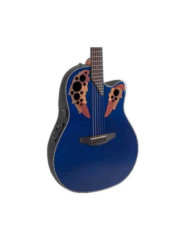 Ovation Celebrity Elite Plus CE44P-8TQ A/E – Blue Transparent Quilt – Open Box