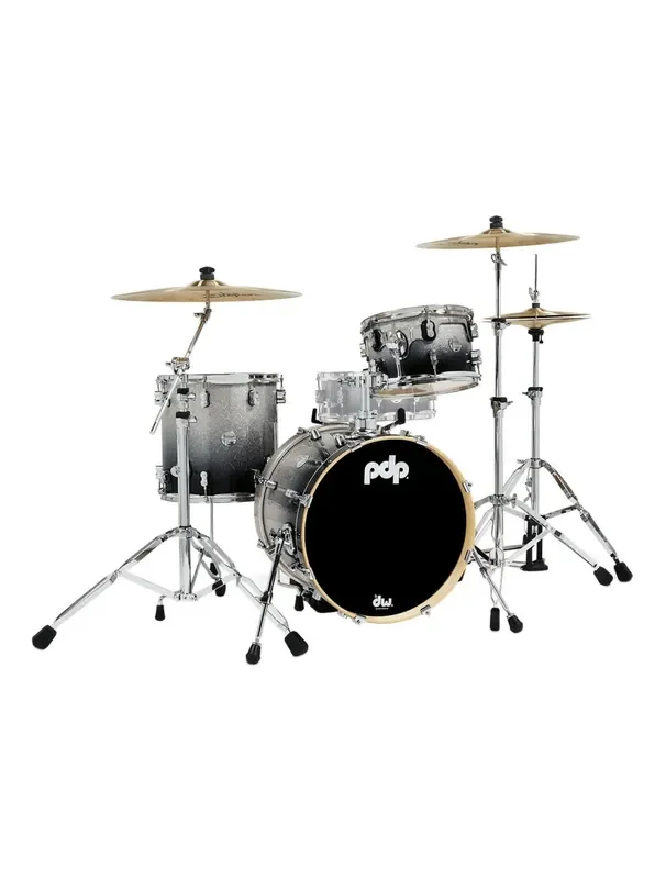 PDP Concept Maple 3-Piece Bop Shell Pack – Silver to Black Fade
