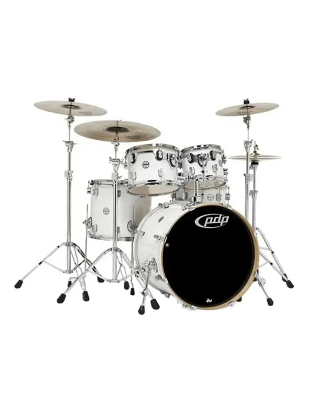 PDP Concept Series 5-Piece Maple Shell Pack – Pearlescent White Lacquer