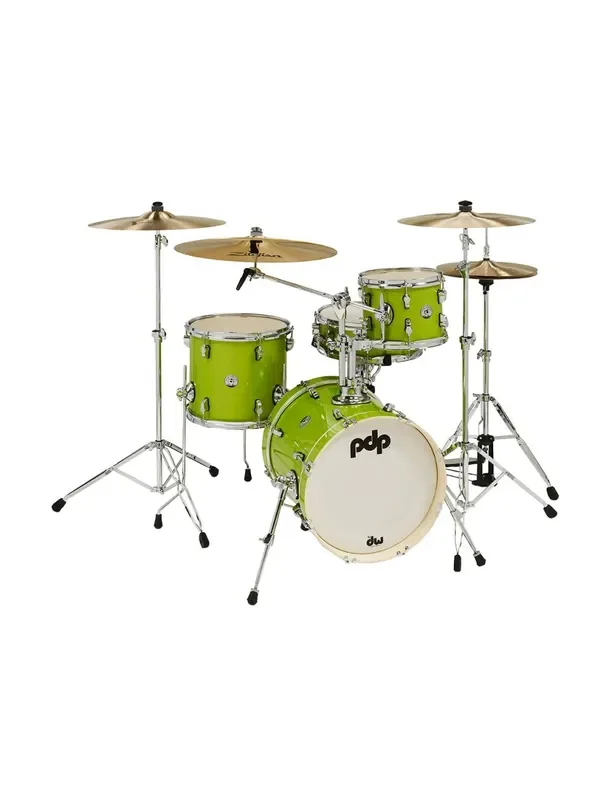 PDP NY Electric Green Sparkle 4pc Drum Kit
