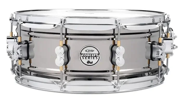 PDP PDSN5514BNCR 14″ x 5.5″ Concept Series Snare Drum – Black Nickel Over Steel