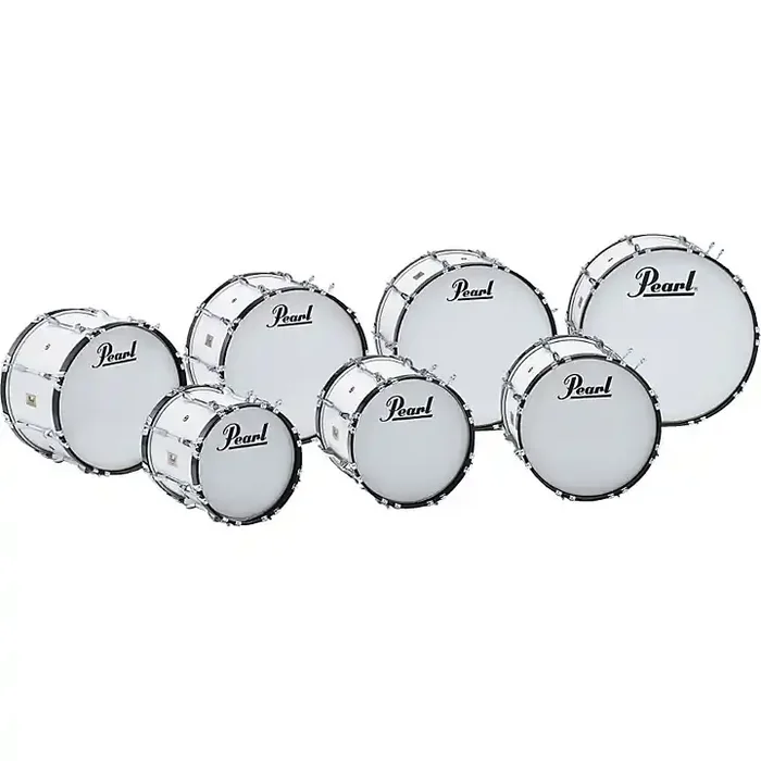 Pearl Competitor Marching Bass Drum Pure White ( 33) 16×14 Guitar Center