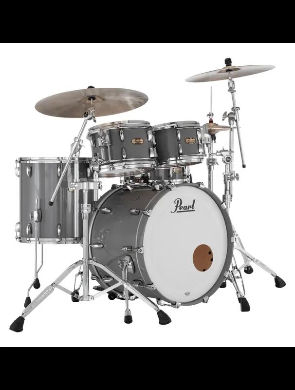 Pearl Masters Maple Pure 4-pc Shell Pack w/ 22″ Kick – Putty Grey