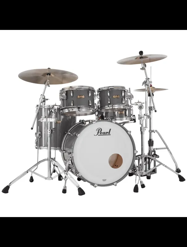 Pearl Masters Maple Pure 4-pc Shell Pack w/ 22″ Kick – Putty Grey