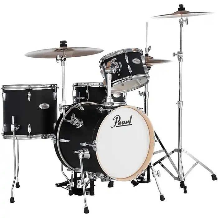 Pearl Midtown 4-Piece Complete Drum Set Matte Asphalt Black Guitar Center