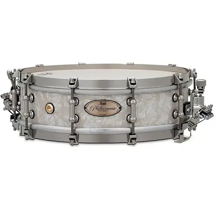 Pearl Philharmonic Maple Snare Drum 14 x 4 in. Nicotine White Marine Pearl Guitar Center