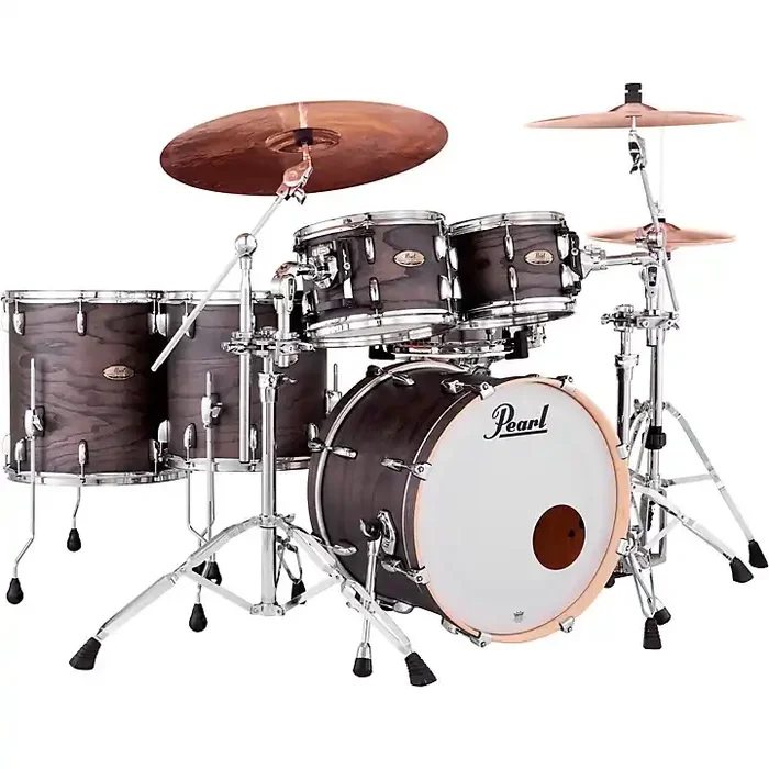 Pearl Session Studio Select 5-Piece Shell Pack With 20″ Bass Drum Black Satin Ash Guitar Center