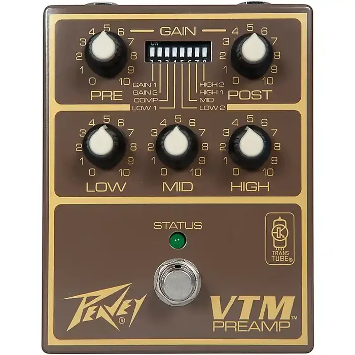 Peavey VTM Preamp Pedal Brown and Gold Guitar Center