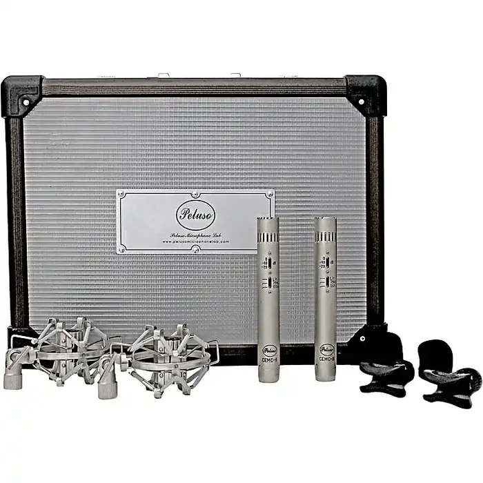 Peluso Microphone Lab CEMC-6 SK Stereo Kit with two Acoustically Matched Solid State Small Diaphragm Microphones Nickel Guitar Center