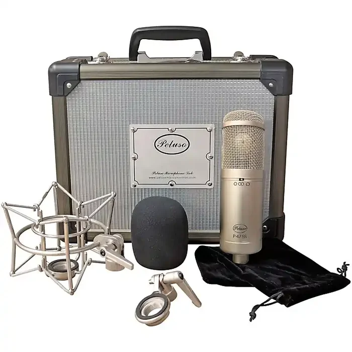 Peluso Microphone Lab P-47 SS Solid-State Large-Diaphragm Multi-Pattern Microphone Kit Nickel Guitar Center