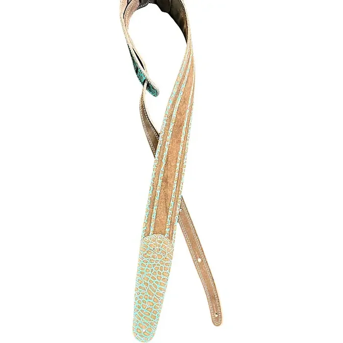 Perri‘s Crocodile Guitar strap Green 2.5 in. Guitar Center