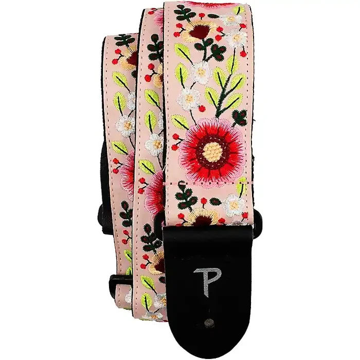 Perri‘s Floral Garden Jacquard Guitar Strap Pink 2 in. Guitar Center
