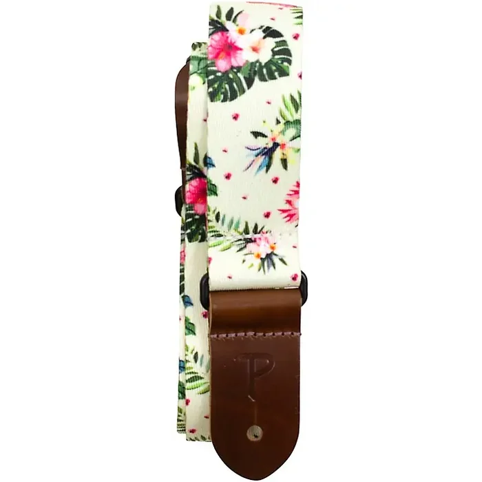 Perri‘s Floral Hibiscus Polyester Ukulele Strap White 1.5 in. Guitar Center