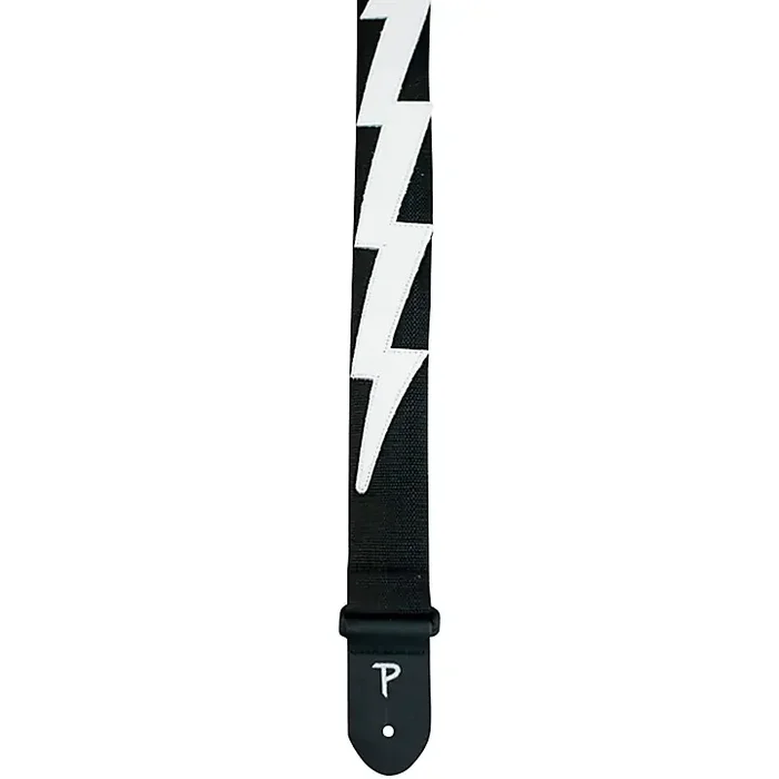 Perri‘s Lightning Bolt Nylon Guitar Strap Black 2 in. Guitar Center