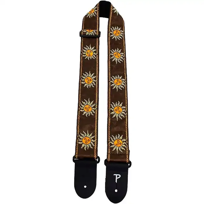 Perri‘s Premium Jacquard Guitar Strap Brown Suns 2 in. Guitar Center