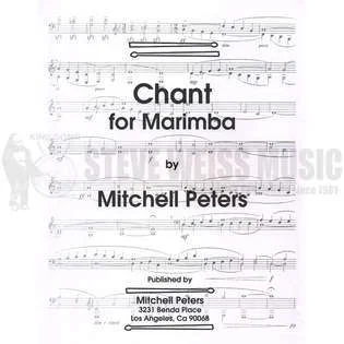 Peters-Chant for Marimba-M