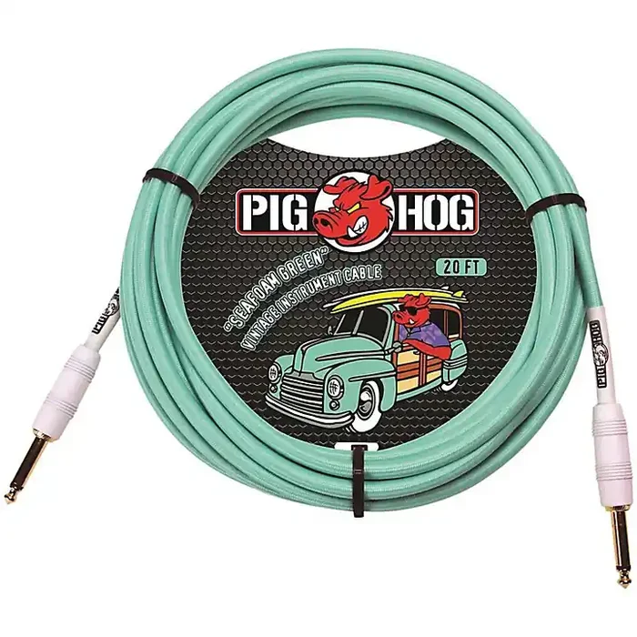Pig Hog Instrument Cable 20 ft. Seafoam Green Guitar Center