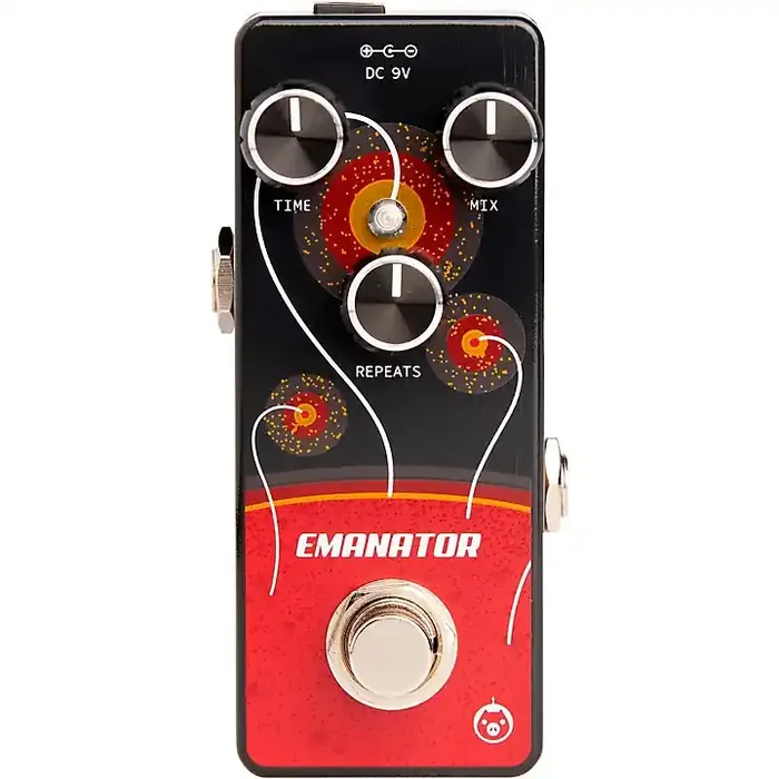 Pigtronix Emanator Delay Effects Pedal Black and Red Guitar Center