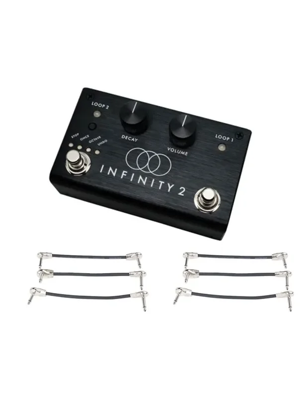 Pigtronix Infinity 2 Looper + 2x Gator Patch Cable 3 Pack