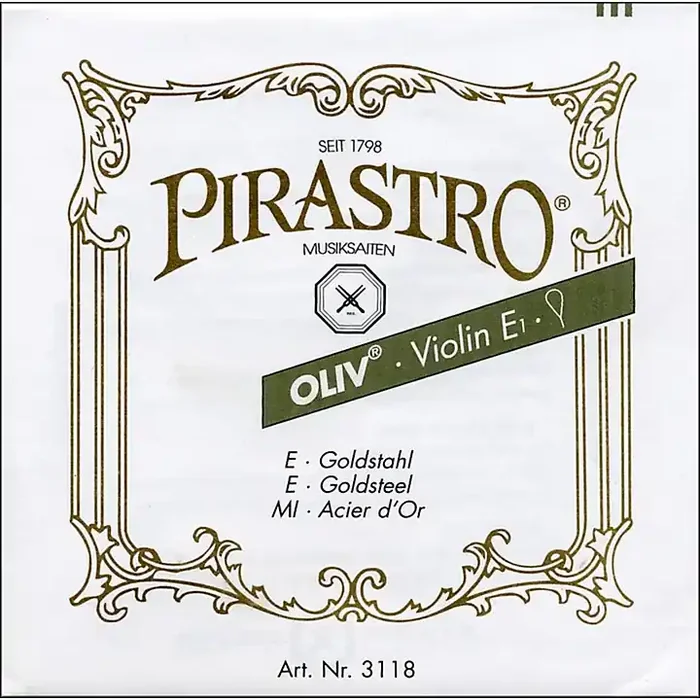 Pirastro Oliv Series Violin String Set 4/4 – E String Ball End Guitar Center