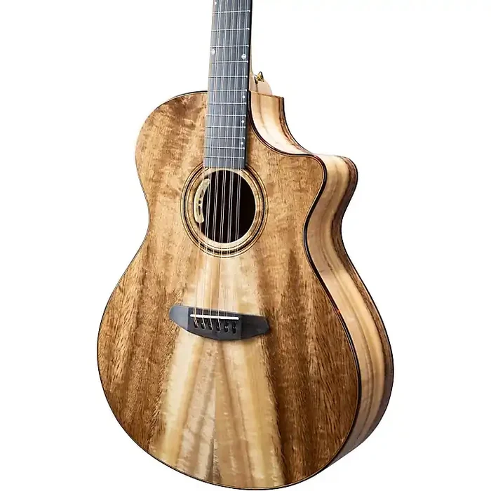 Platinum Breedlove Oregon 12-String All Solid Myrtlewood Special-Edition Dreadnought Concerto Acoustic-Electric Guitar Natural Guitar Center