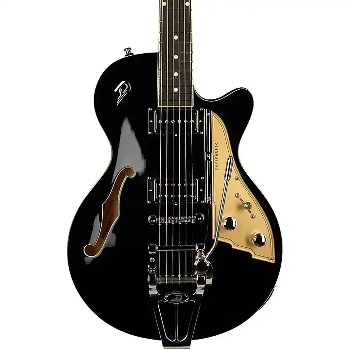 Platinum Duesenberg Starplayer TV Semi-Hollow Electric Guitar Black Guitar Center